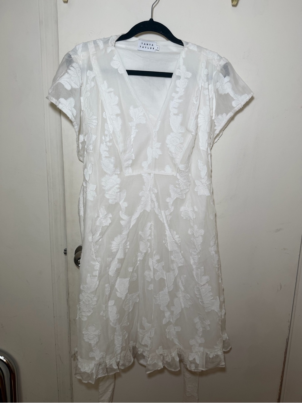 Tanya Taylor White Flowy Dress